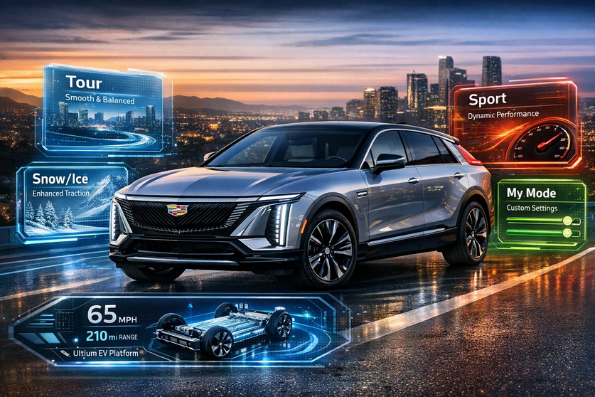 Do the Driving Modes in Cadillac Lyriq Offer Different Ranges or Battery Usages?